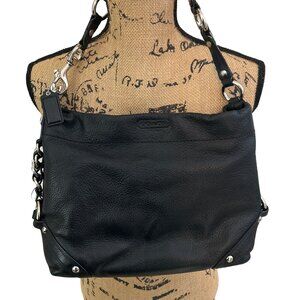 Coach Black Leather Shoulder Bag